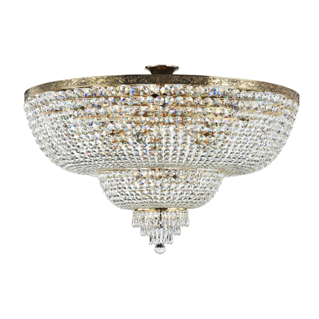 Maytoni Plafoniera contemporanea Palace 18 luci E27 oro metallo cristallo