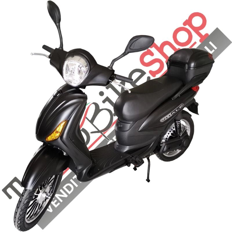 Bici Elettrica Scooter Velocipede Vitale NJT-007 250W  20Ah 48V Batteria a Grafene-Nero Opaco Matt