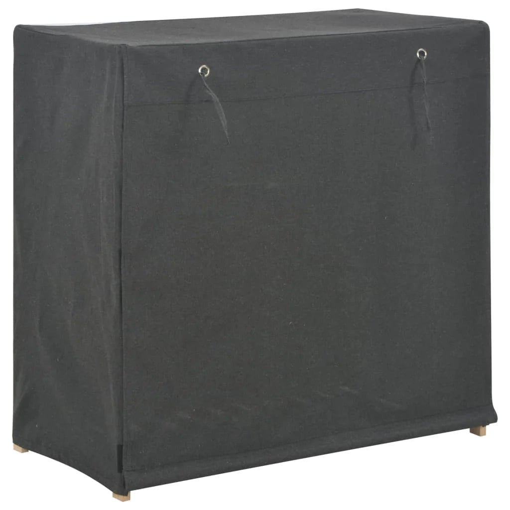 Scarpiera mobile contenitore per scarpe mobile ingresso/corridoio/soggiorno con coperchio 79 x 40 x 80 cm tessuto grigio 02_0021412