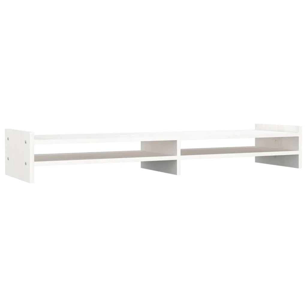 Supporto per monitor 100 x 27 x 15 cm in legno massello di pino bianco 02_0004427