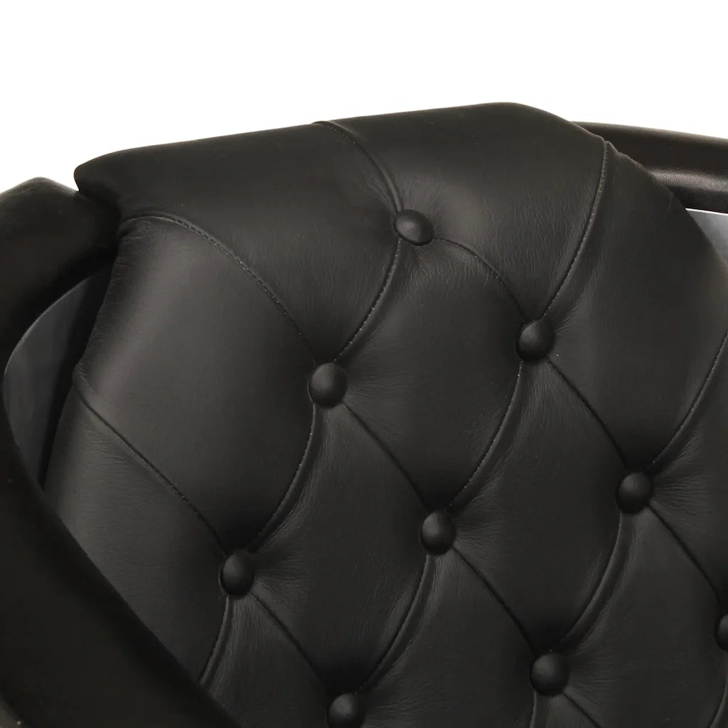 Poltrona in Stile Aviatore Nera in Vera Pelle 247795