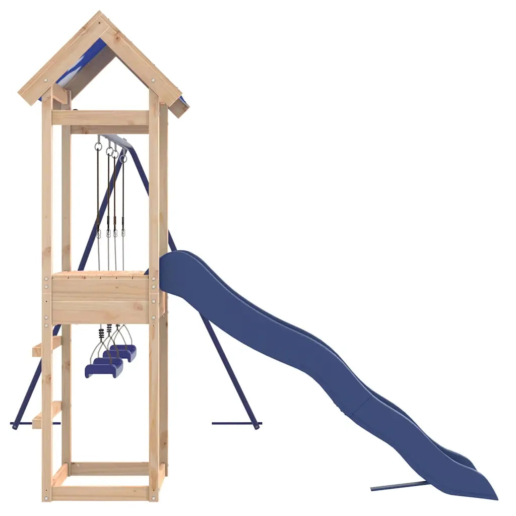 Set da Gioco da Esterno in Legno Massello di Pino