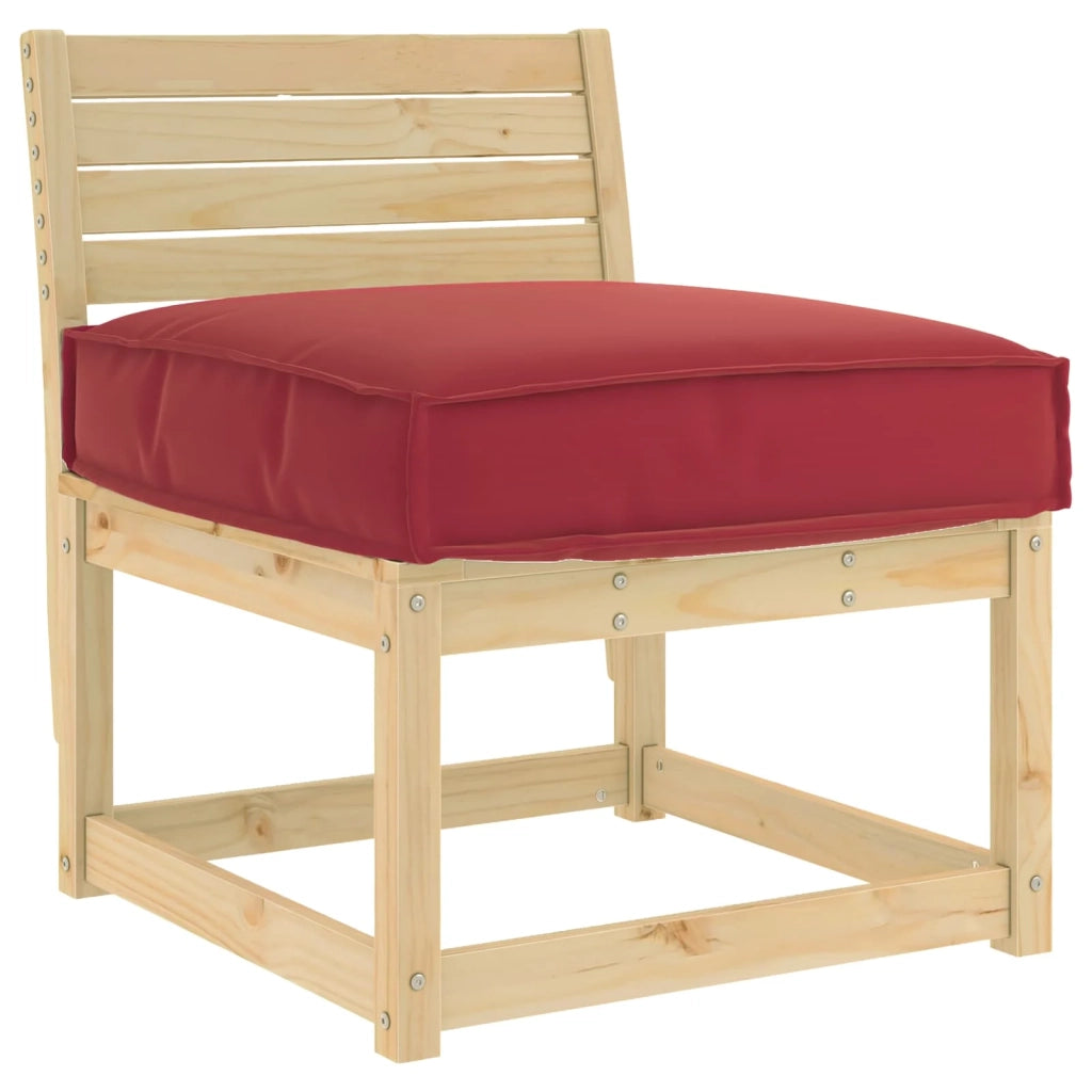 Cuscino Rosso Vino 60 x 60 x 12 cm Tessuto Oxford 42001494
