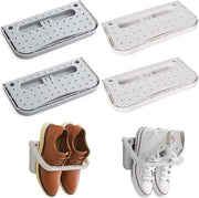 Sistema di appoggio per scarpe a parete, set di 2, senza martelli, ideale per ingresso, bagno e casa, supporto per scarpe in plastica