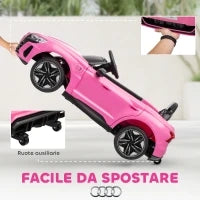 Auto Elettrica per Bambini 3-5 Anni con Telecomando, Sospensioni e Clacson, 103x58x41 cm, Rosa