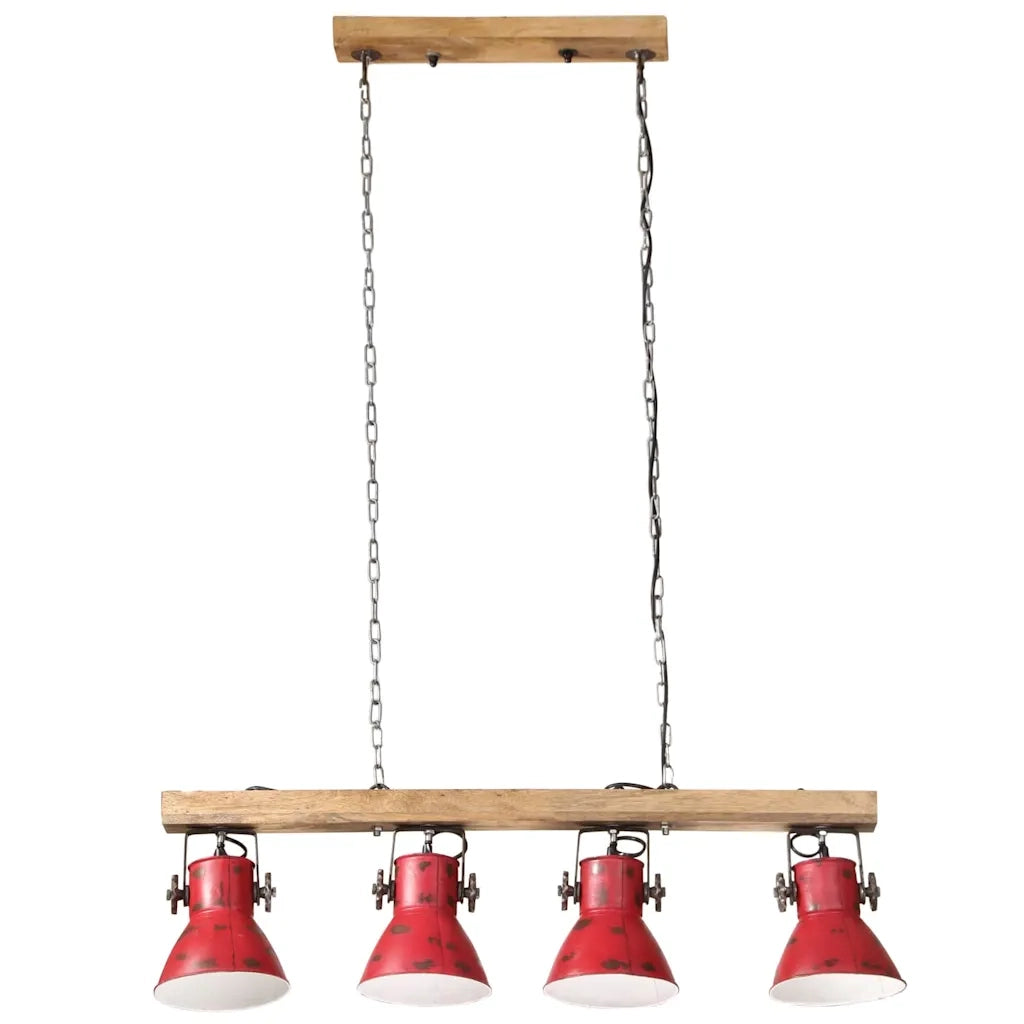 Lampada da Soffitto 25 W Rosso Anticato 90x24x111 cm E27 CFW6221853