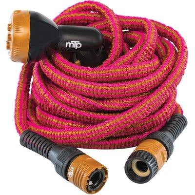 TUBO IRRIGAZIONE ESTENSIBILE WALLY ITALY  MT 7,5/15 BRONZO/FUCSIA +RACCORDI+PISTOLA