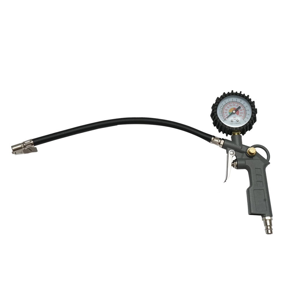Set di 5 pezzi ad aria compressa con tubo a spirale da 5 m, ideale per lavaggio, verniciatura, gonfiaggio e soffiaggio. Breckner Germany