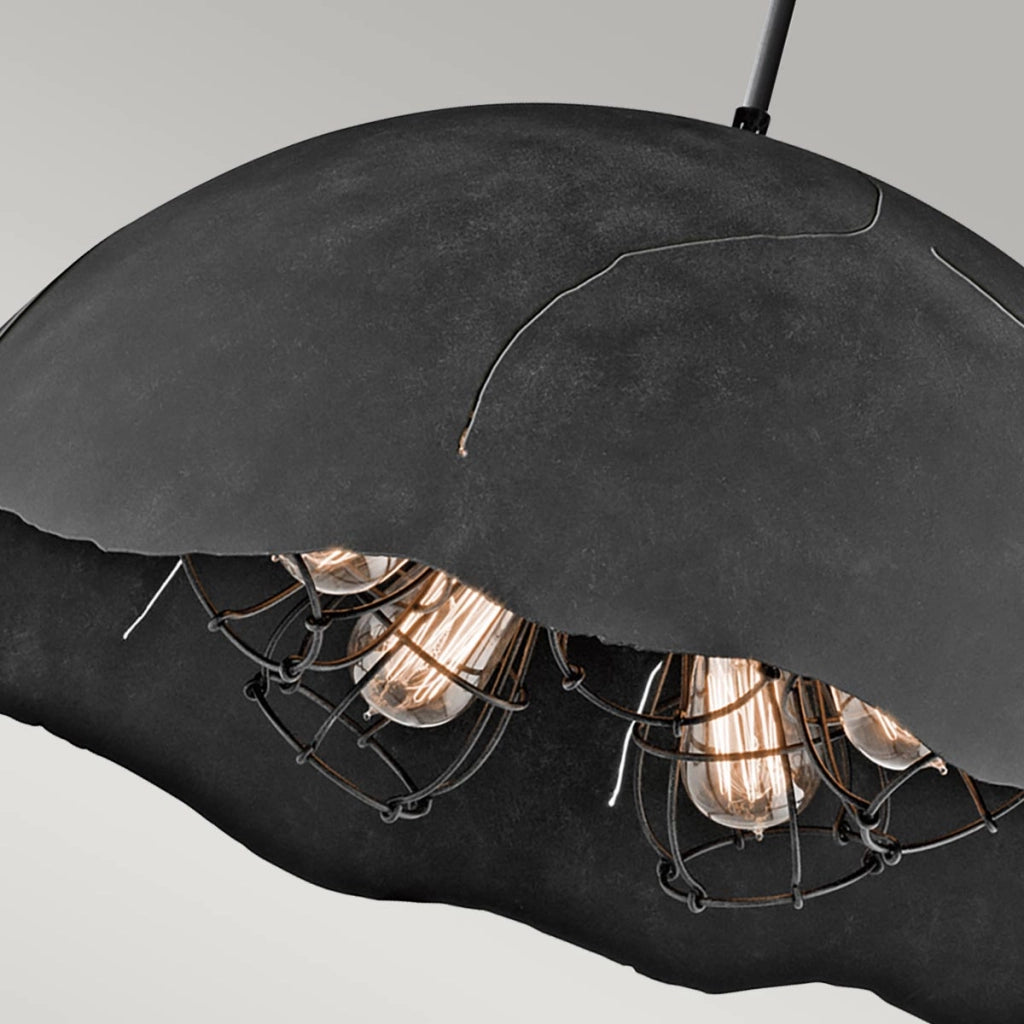 Lampada a sospensione Kichler Fracture 5xE27 zinco anticato