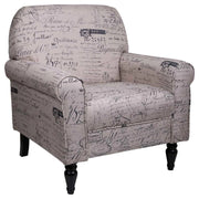 Poltrona imbottita grigia 75x77x89h