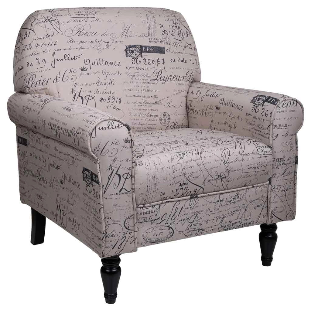Poltrona imbottita grigia 75x77x89h