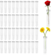 Bolle di Plastica Riciclabili per Fiori e Piante - 100 Pezzi - 7 cm - Bianco - Sostenibile e Pratico
