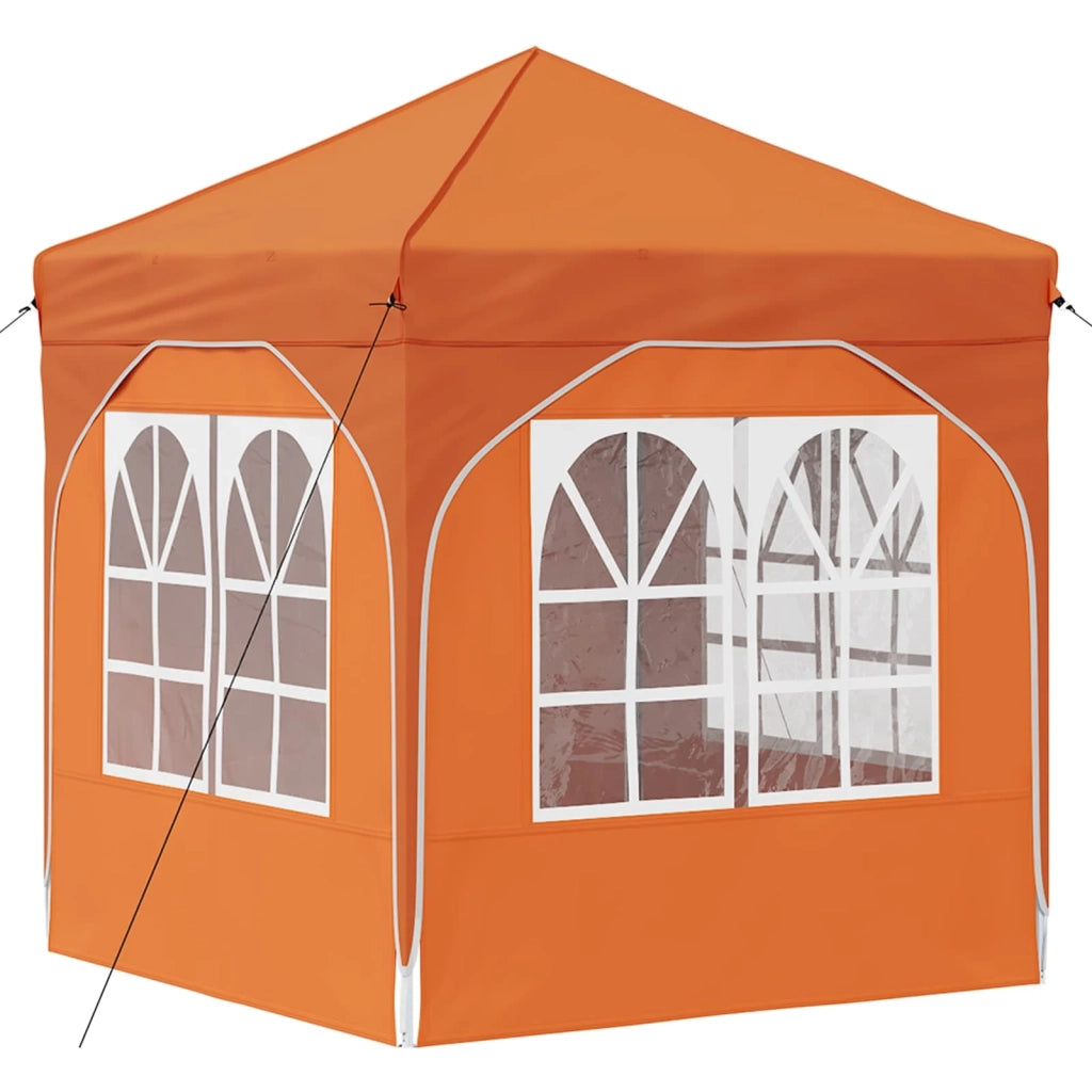 Tenda per feste a pop-up 192 x 192 x 245 cm Arancione 42019844