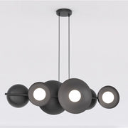 Lampada a sospensione Volum in acciaio nero opaco