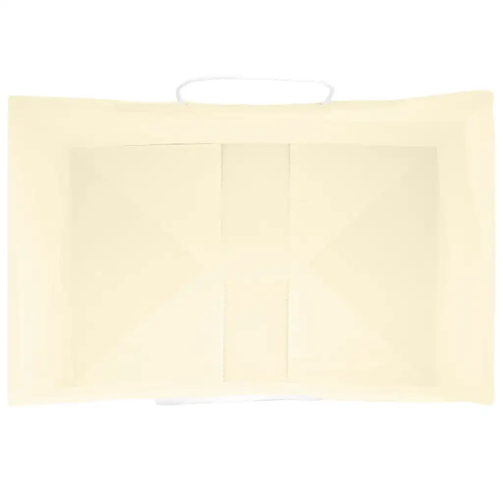 Sacchetti di Carta 250 pz con Manici Gialli 32x22x28 cm