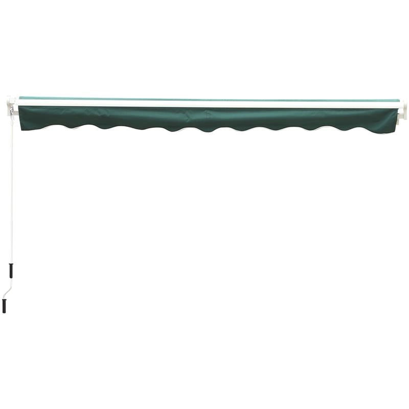 TENDA DA SOLE DA ESTERNO AVVOLGIBILE IMPERMEABILE 3 X 2.5 MT VERDE SCURO
