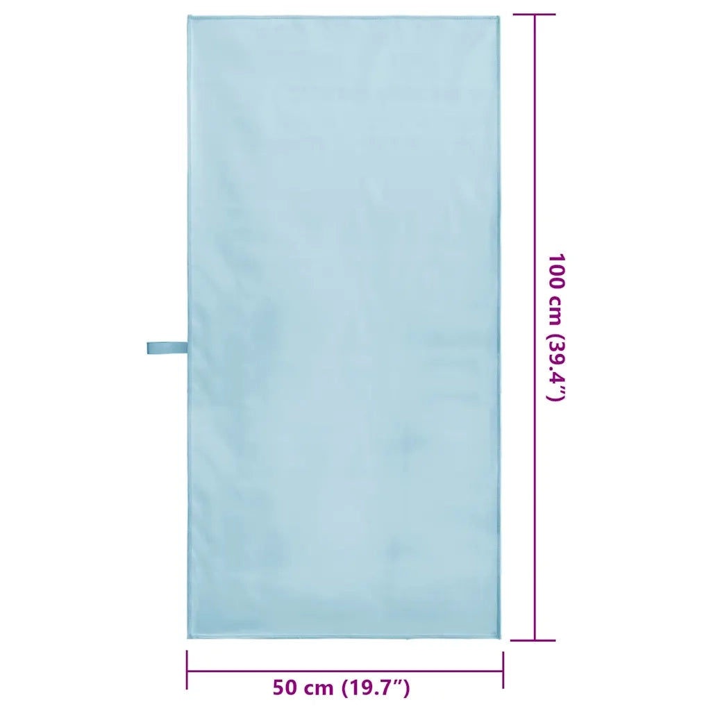 Asciugamani Sportivi 2 pcs Blu 100 x 50 cm