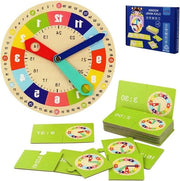 Giocattolo educativo per bambini in legno - Orologio per l'apprendimento