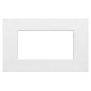 Placa in tecnopolimero smart easy s44 per serie civile *** colore bianco opaco, numero posti 7 moduli, confezione 1