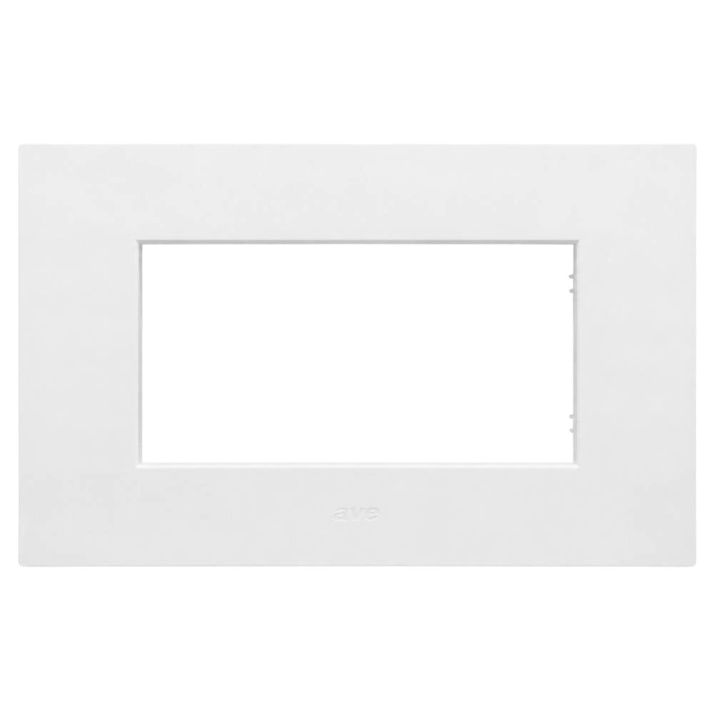 Placa in tecnopolimero smart easy s44 per serie civile *** colore bianco opaco, numero posti 7 moduli, confezione 1
