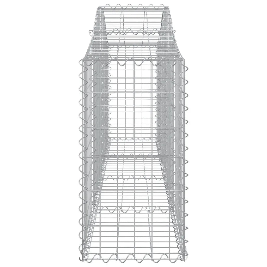 Cesto Gabbione ad Arco 200x30x60/80 cm Ferro Zincato 153383