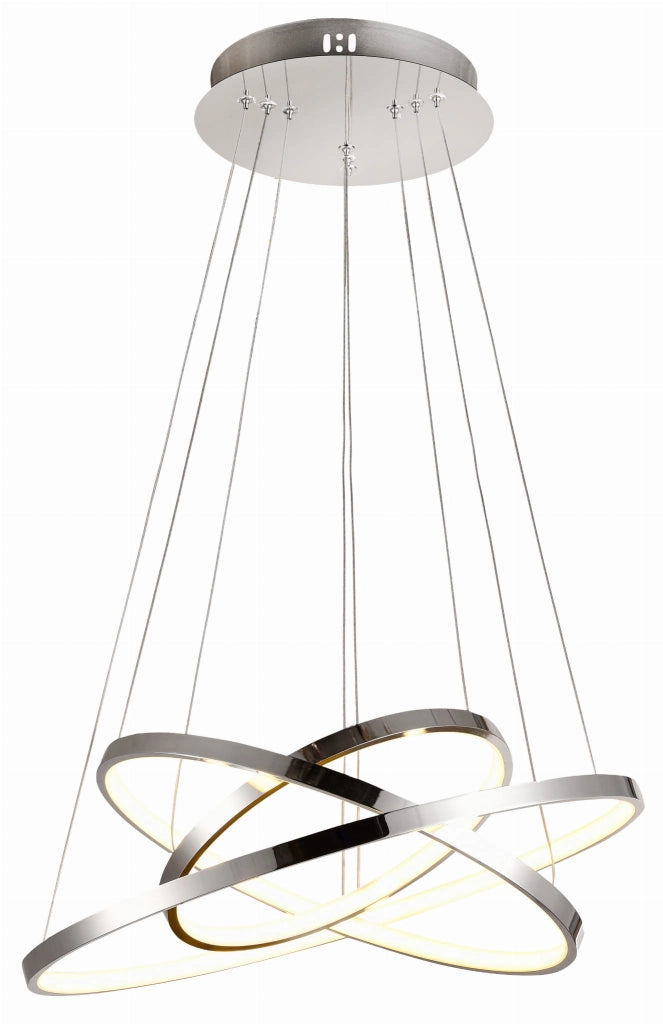 Lampadario sospeso LED Candellux LUNE 33-64738 cromo