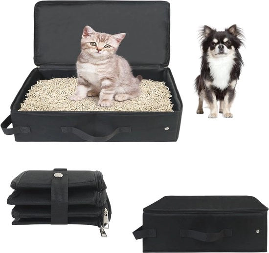 Portatile per gatti con coperchio - Portatile e impermeabile per il gatto in casa e all'aperto