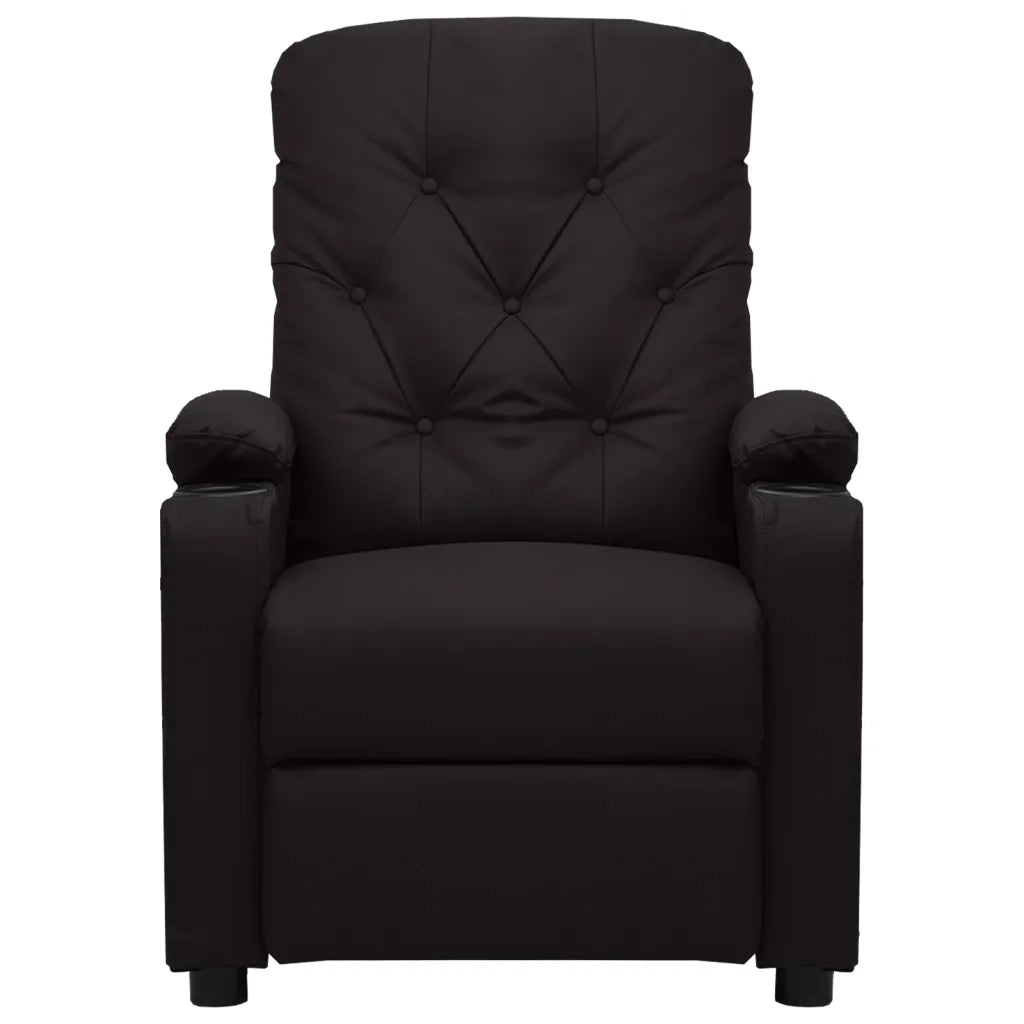 Poltrona Massaggiante Elettrica Nera in Similpelle 3098870