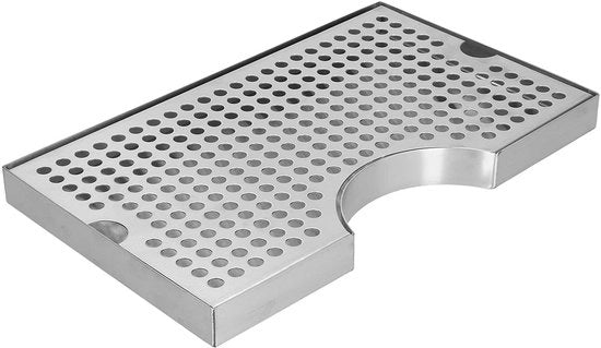 Piatto di raccolta liquidi universale - Corrosione resistente - Fatto di acciaio inossidabile - Adatto per alcune pompe - Materiale duraturo - Piatto di raccolta per liquidi