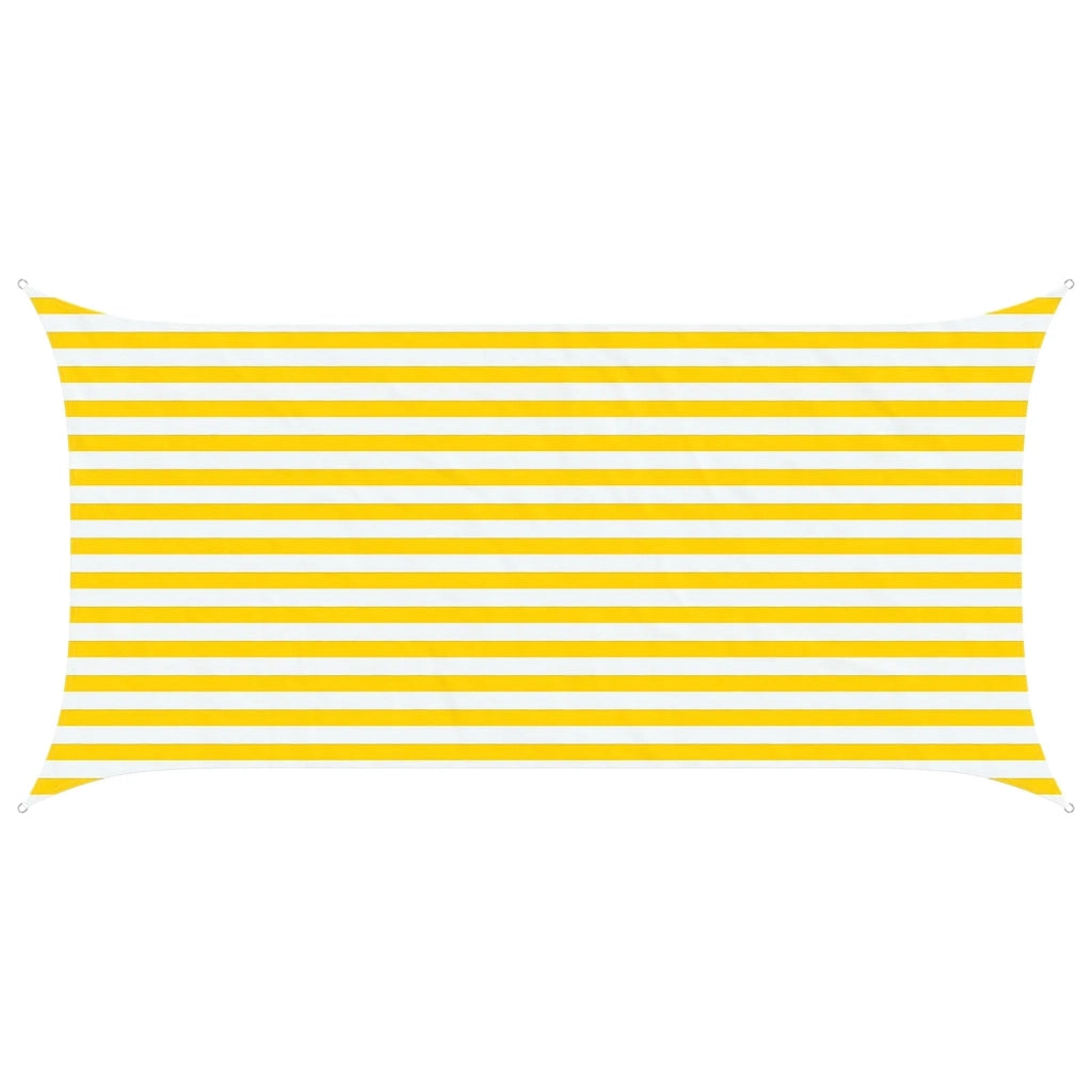 Vela da ombra solare Giallo e Bianco 4 x 2 m 42031060