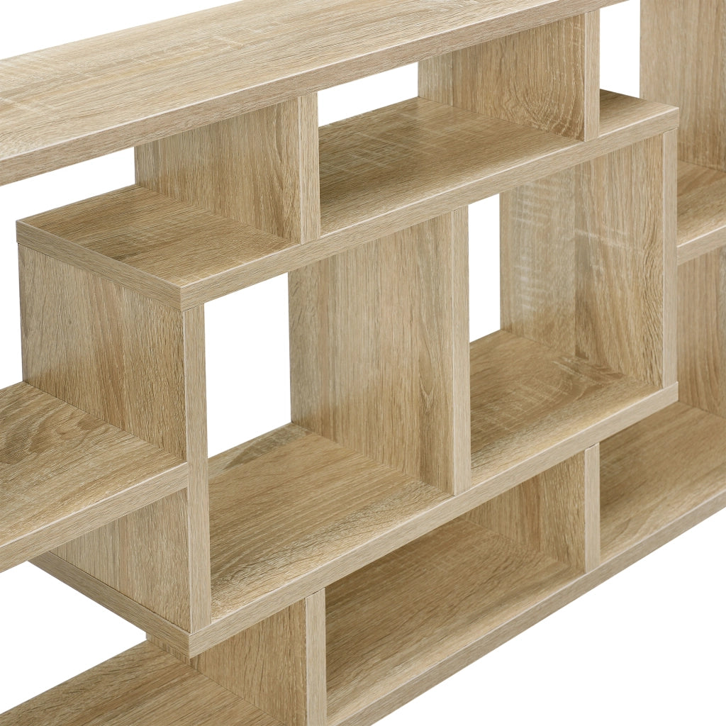 Scaffale da Parete Aßlar con 8 Vani 85 x 47,5 x 16 cm - Effetto Rovere Sonoma [en.casa]