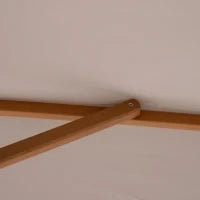 Ombrellone da Giardino 2x3 m Impermeabile, in Legno con Copertura Rimovibile in Poliestere, Grigio