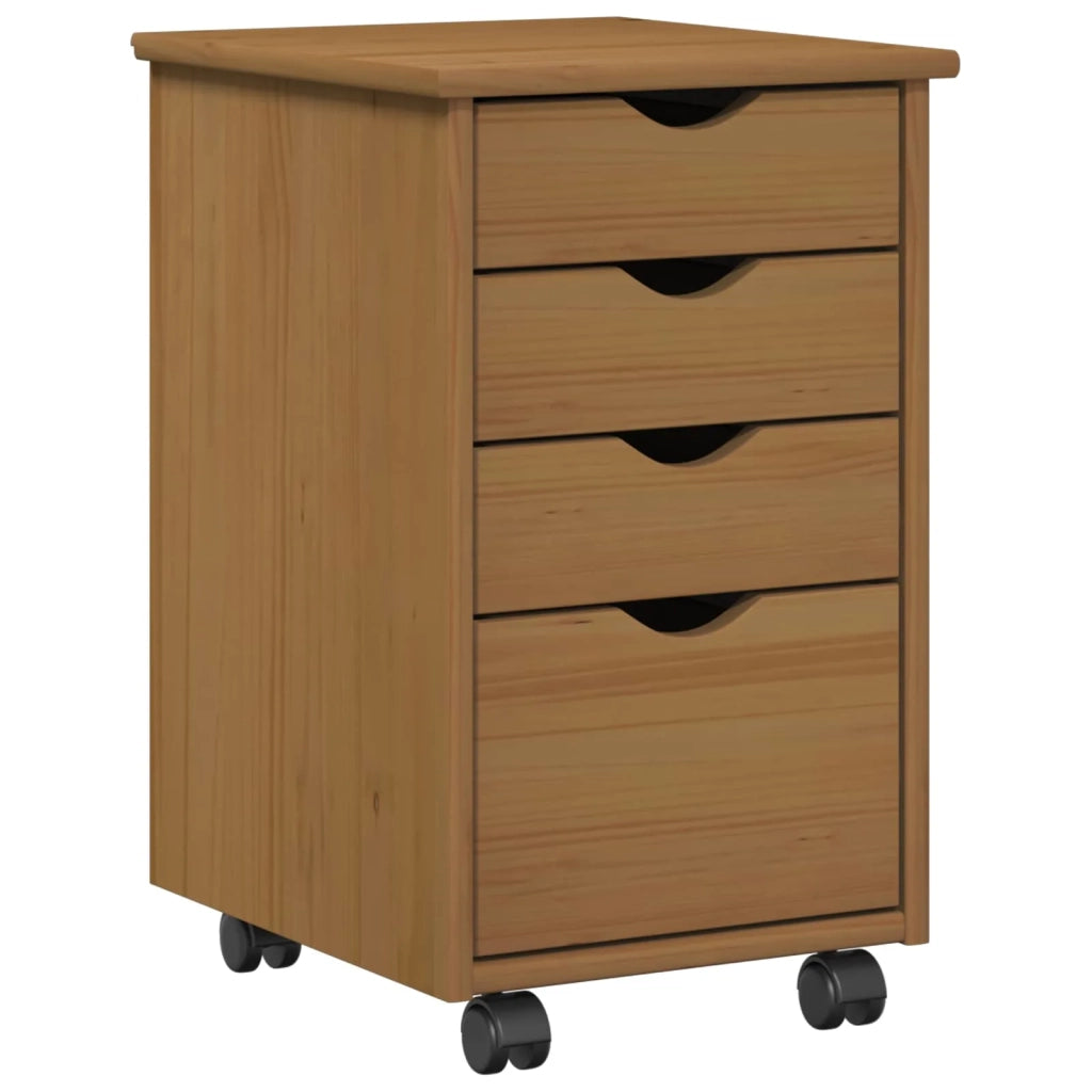 Set di Scrivania e Armadietto 2 pz Marrone Miele 3438765