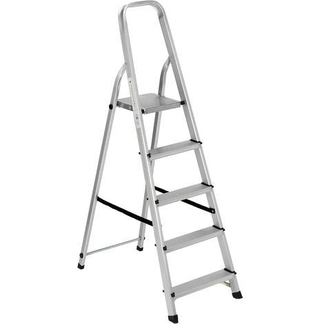 SCALA ALLUMINIO EVEREST 5 GRADINI PORTATA MAX 150KG