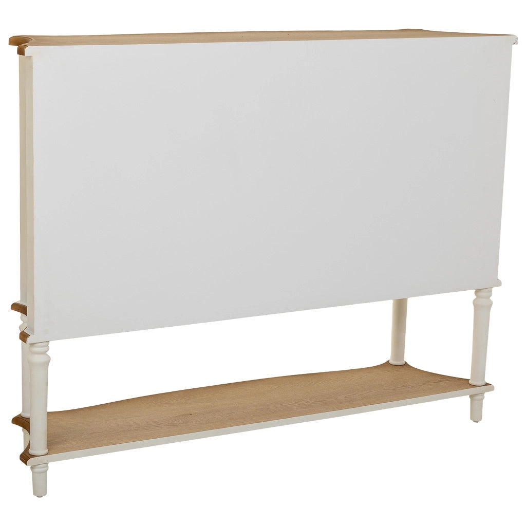 Credenza in legno bianco 150x37x114,5h cm