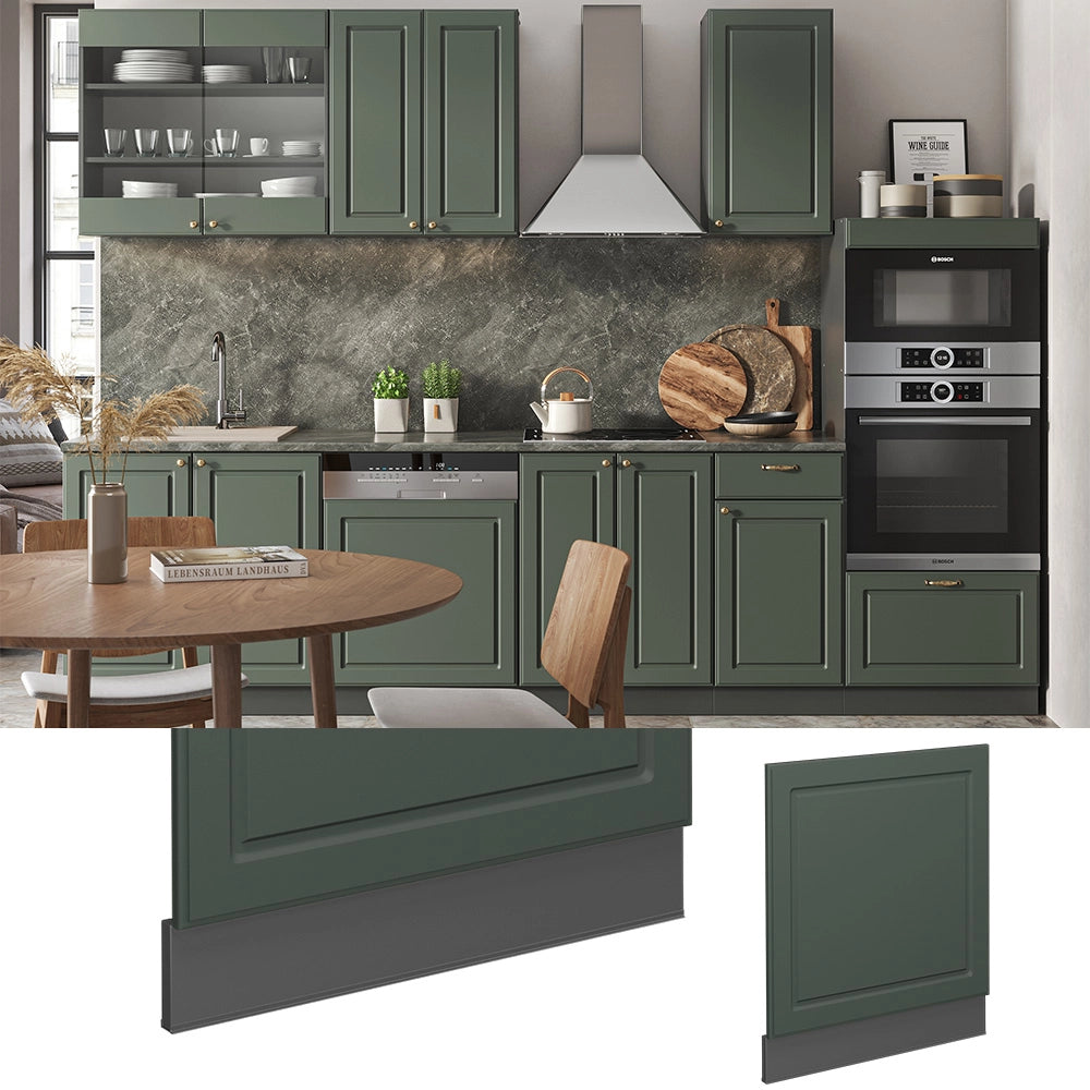 Pannello frontale Fame-Line Verde-oro rustico/Antracite 60 cm, PL Rovere Vicco