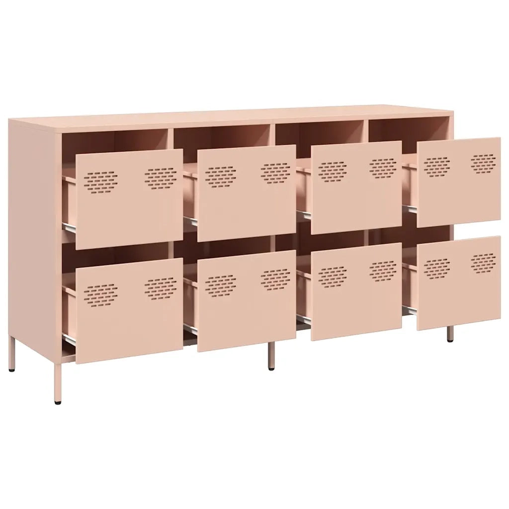 Credenza Rosa 135x39x73,5 cm in Acciaio Laminato a Freddo 3307168