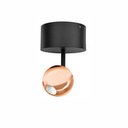 Mini Bora Surface Faro LED da soffitto orientabile 4,5W 3000K Fascio 38° Finitura Oro Rosa per illuminazione d'accento professionale ad alta fedeltà