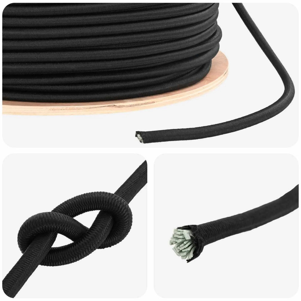 Corde Bungee 10 mm Nero PP e gomma 42047637