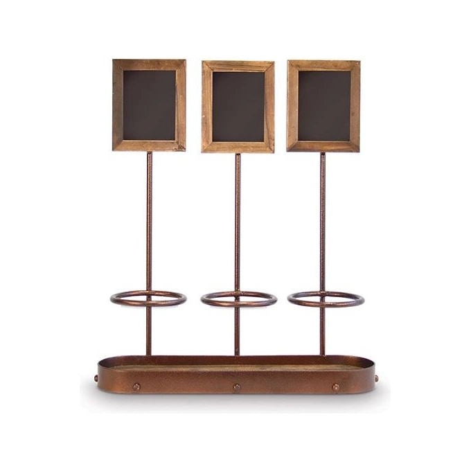Securit WB-WR-3 lavagna e accessori Nero, Marrone, Legno Melammina, Metallo, Resina, Legno