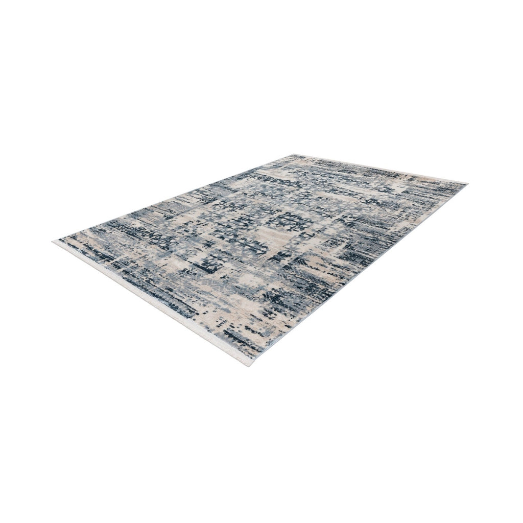 Tappeto Vintage Adeon 300 Blu in Polypropylene