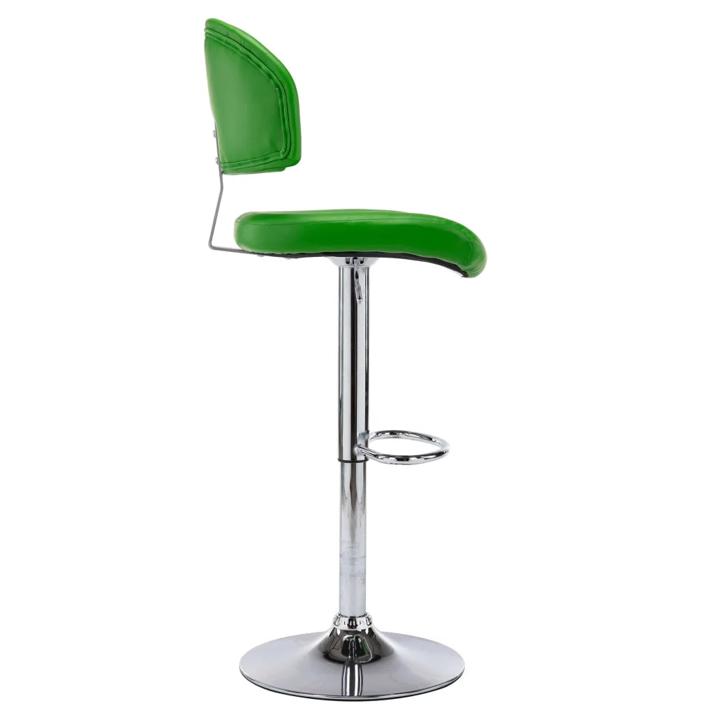 Sgabelli da Bar 2 pz Verdi in Similpelle 249665