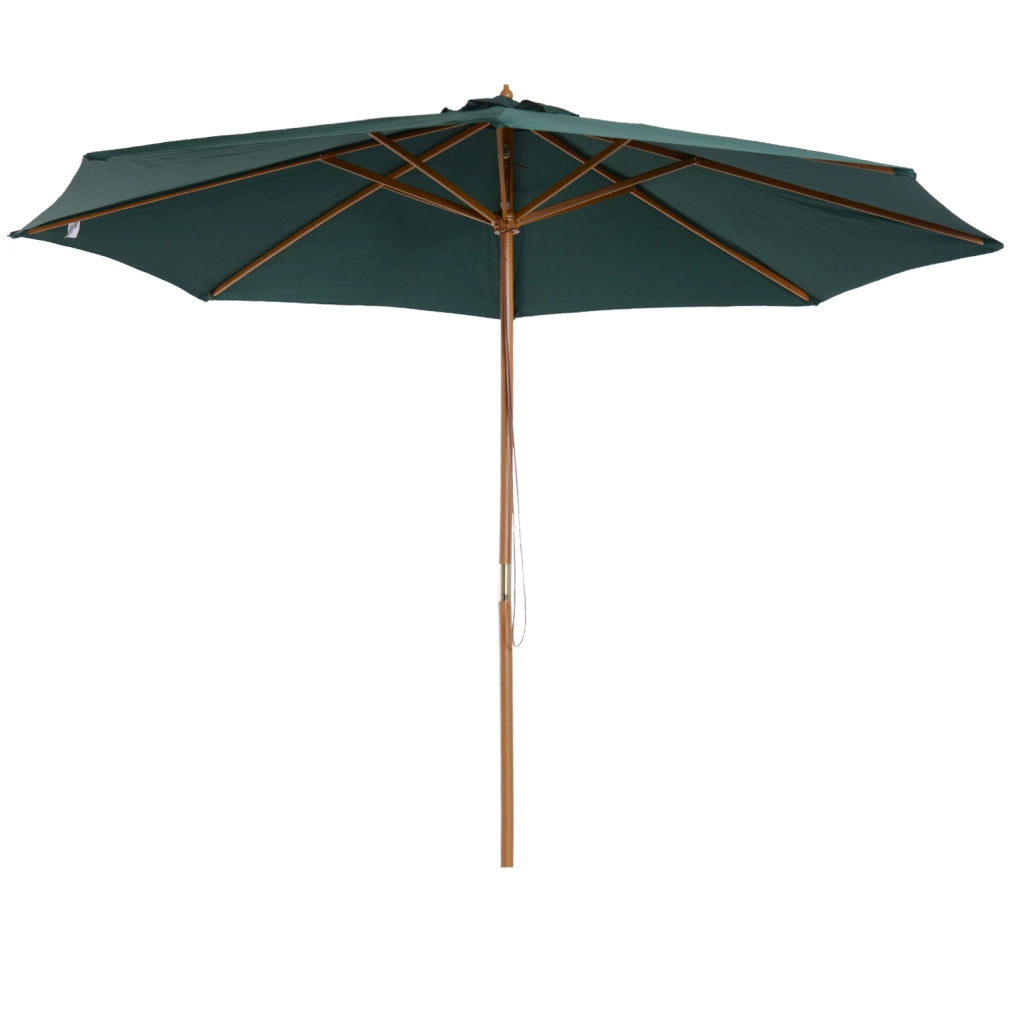 Ombrellone da Giardino ¨C Zephmum ¨C Verde 300x250 cm Legno
