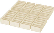 Organizzatore di carico per guardaroba - Set di 8 organizzatori di cassetti in tessuto 30 x 15 x 9 cm per organizzare intimo, calze, abbigliamento per bambini, in crema beige