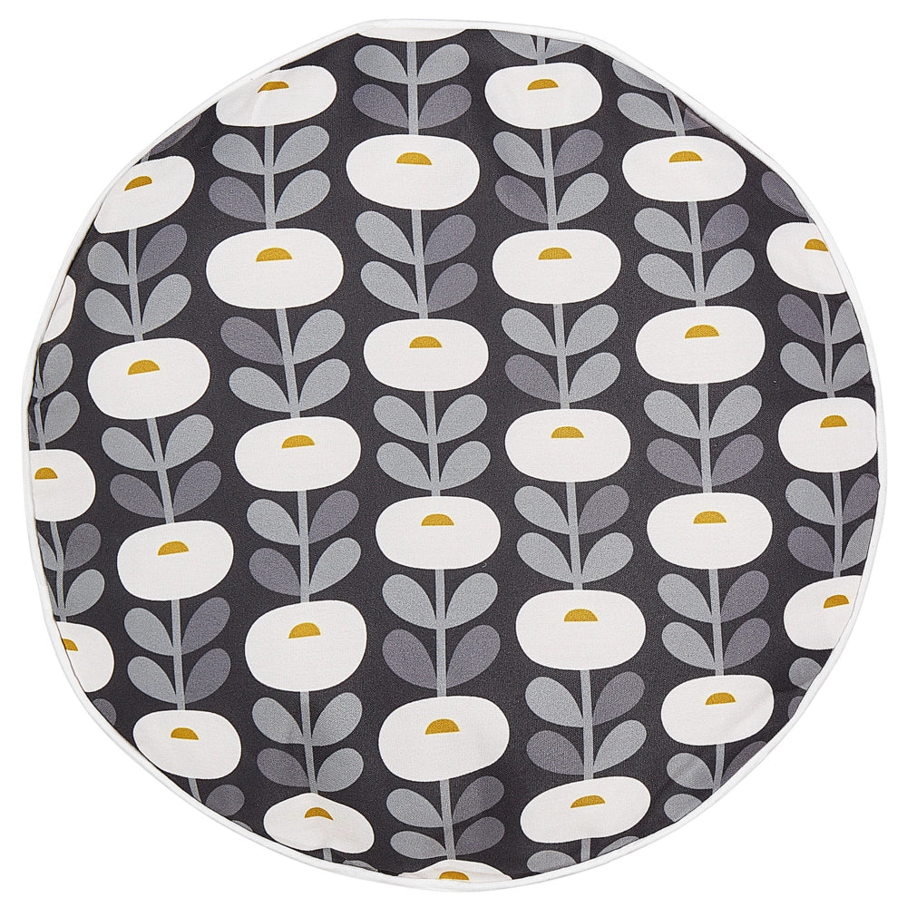 Set di 2 cuscini da giardino in tessuto di poliestere grigio con motivo geometrico 40 x 40 cm resistente all'acqua