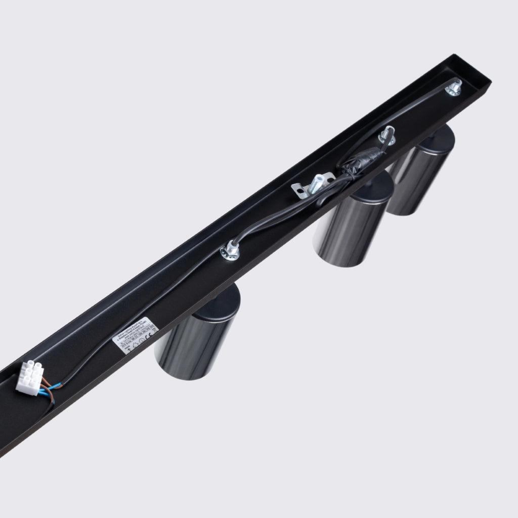 Lampada tubolare LED WINX Bittersweet Shimmer a 6 luci GU10, nera cromata