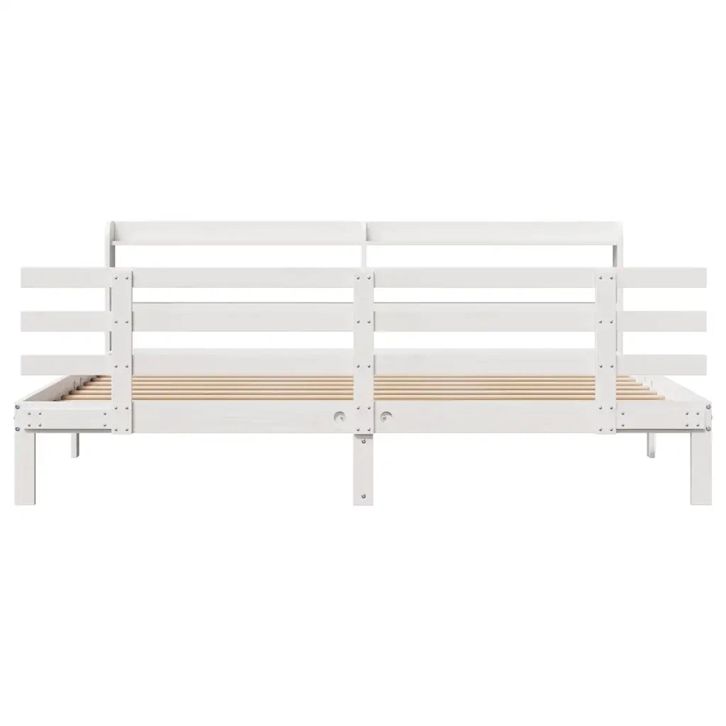 Giroletto con Testiera senza Materasso Bianco 180x200 cm 3306860