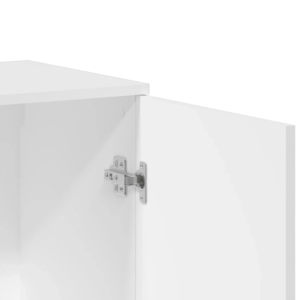 Buffet credenza cassettiera armadio mobile contenitore organizer per cucina soggiorno salotto 3 pezzi legno ingegnerizzato bianco 02_0037002