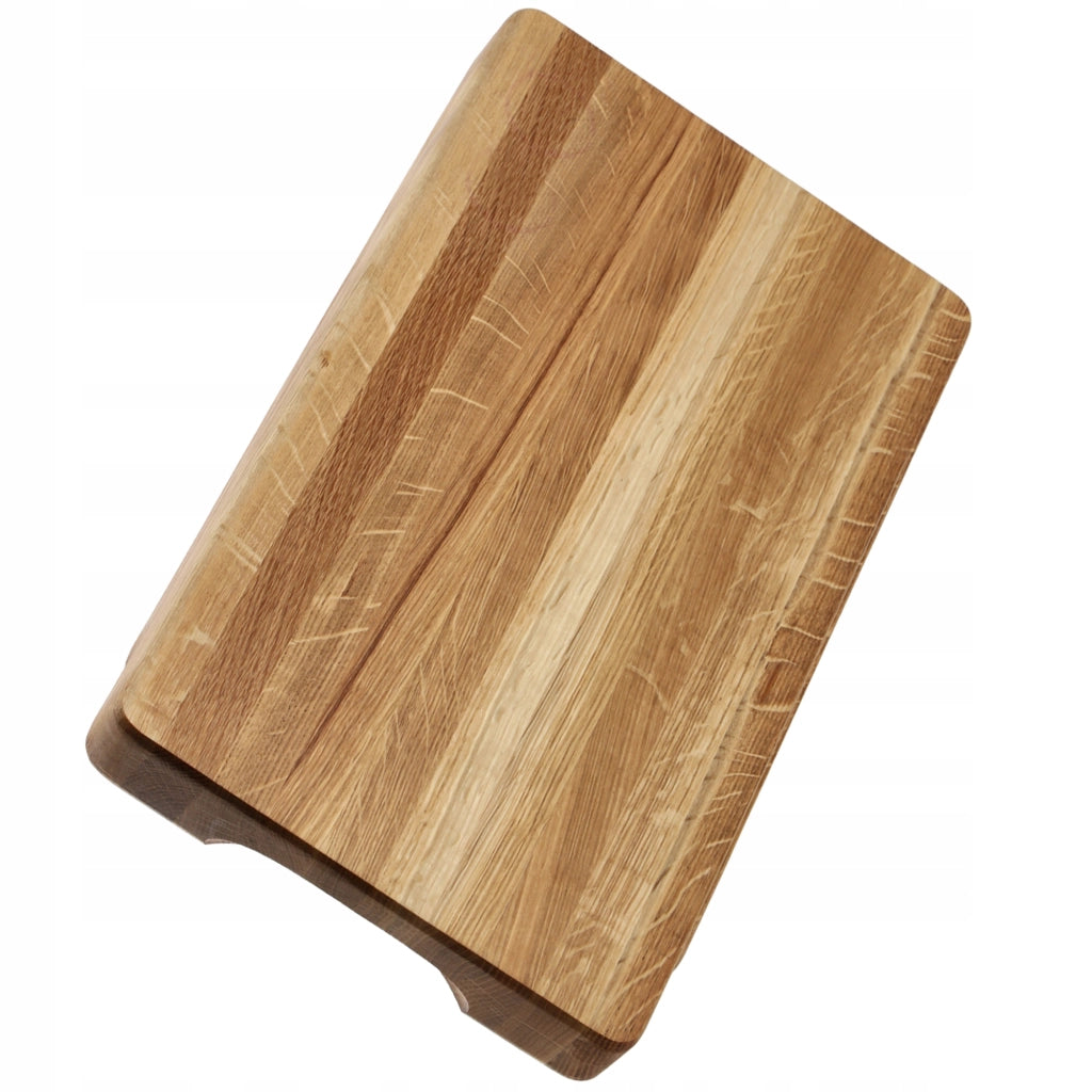 Tagliere da cucina in legno KADAX 50x30cm per servire, blocco grande in rovere