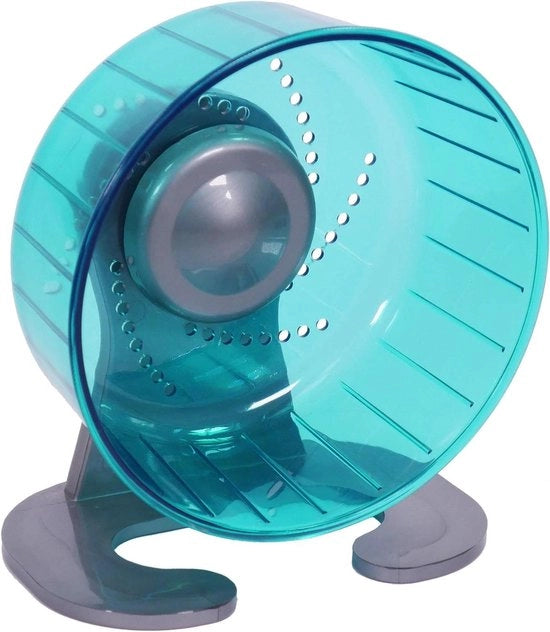 Giratoria per Hamster con Supporto - Azzurro Verde
